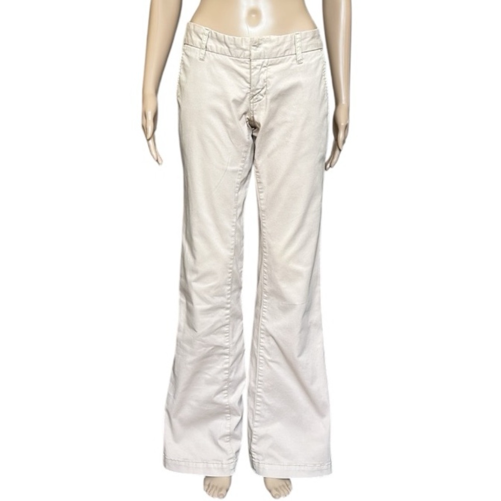 James Perse Bootcut Flare Women's Cream Slacks Pants Size M Tall